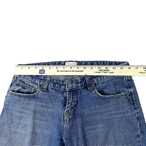 Vintage Y2K Abercrombie & Fitch Flare Jeans Womens 8 Mid Rise Capsule Staple - Picture 4 of 7